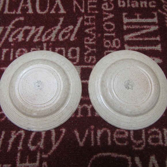 Set 2 Vintage Churchill Homespun Stonecast Speckled Brown, 8.5" Luncheon Plates - Picture 6 of 7